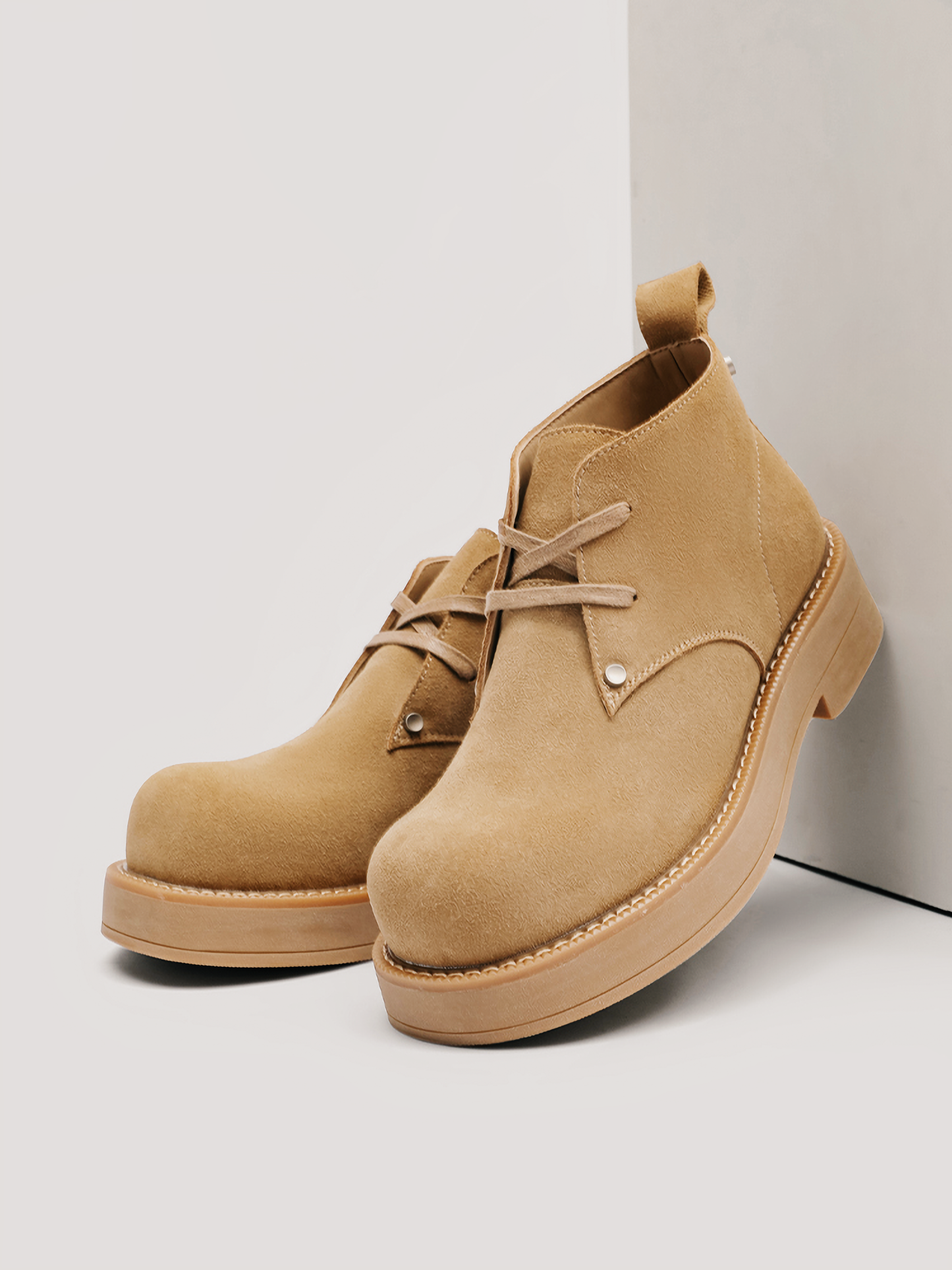 Platform Derby-Style Boots